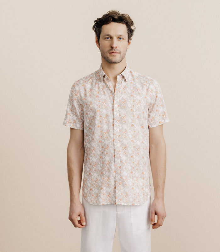 izac Chemise fantaisie beige