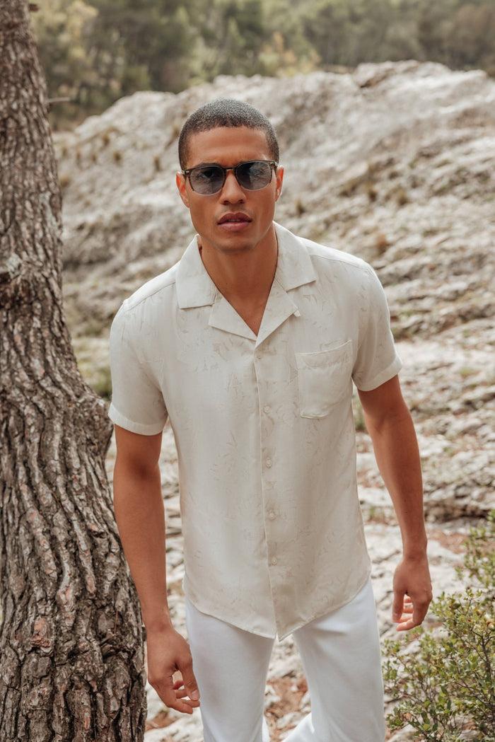 izac Chemise fantaisie beige