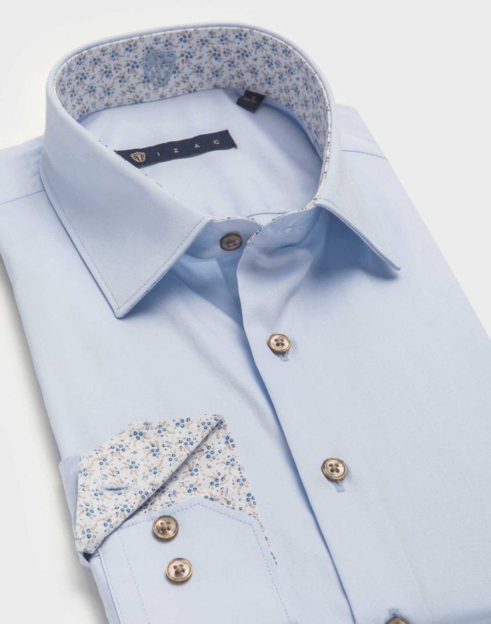 Izac Chemise Fantaisie Bleu Ciel "Lamri"