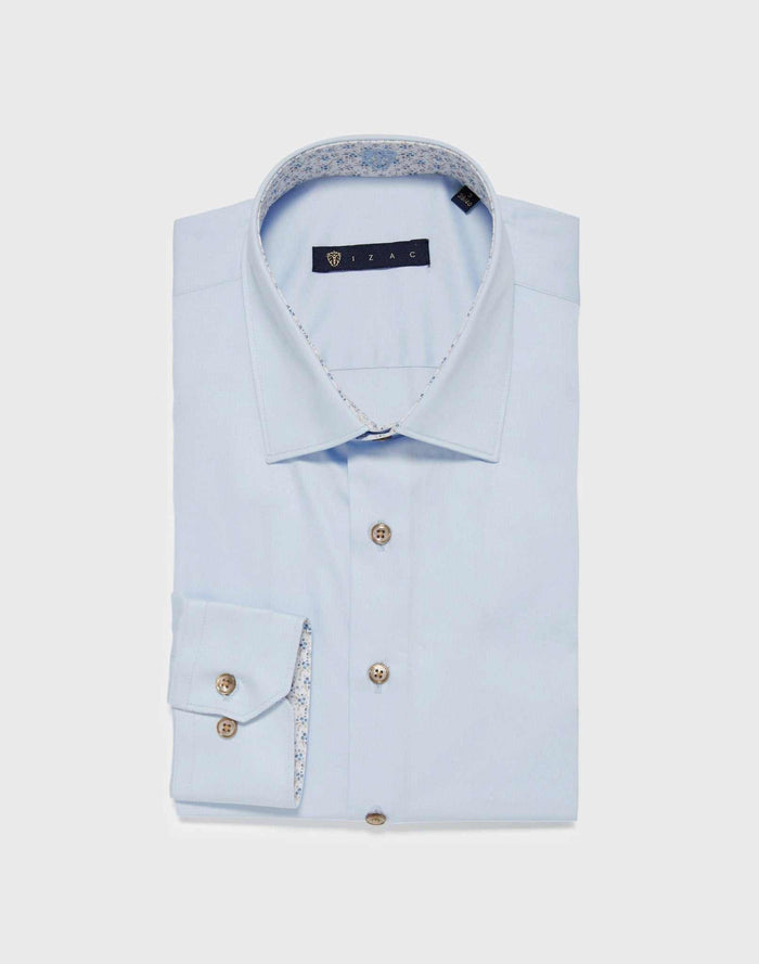 izac Chemise fantaisie bleu ciel "Lamri"