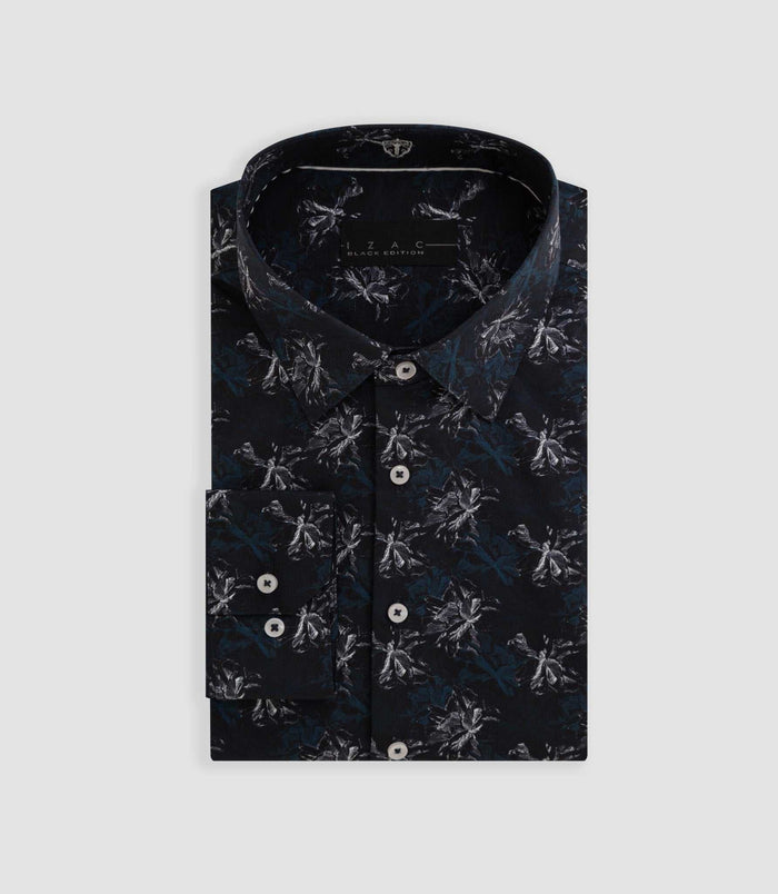 izac Chemise imprimé floral marine "Byron"