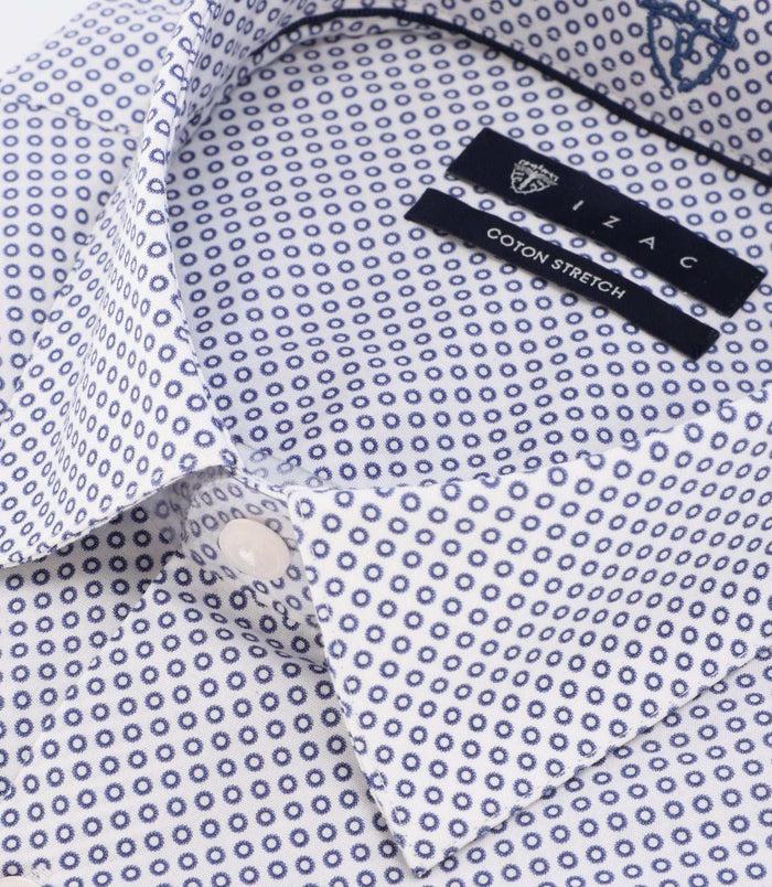 Izac Chemise Imprimée Avec Broderie Marine