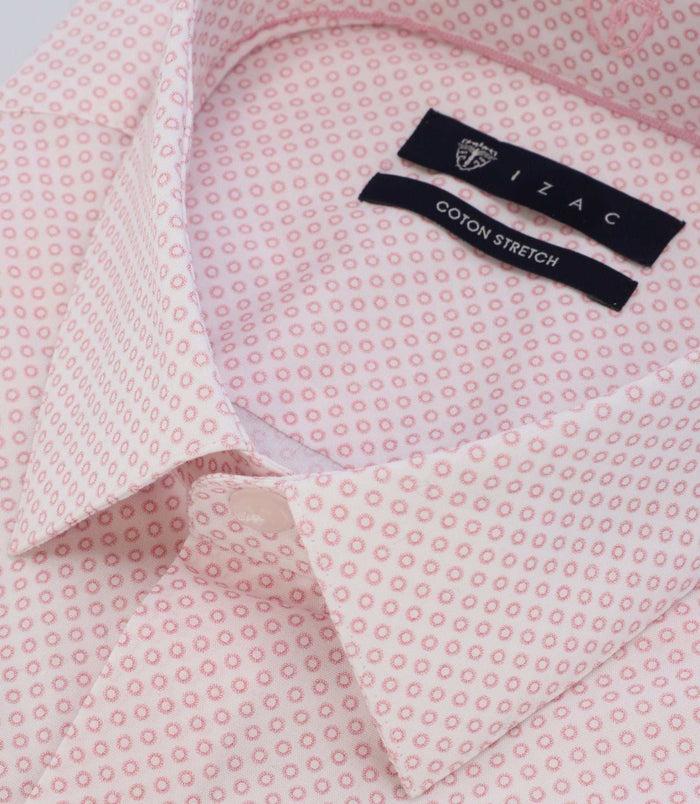 Izac Chemise Imprimée Avec Broderie Rose