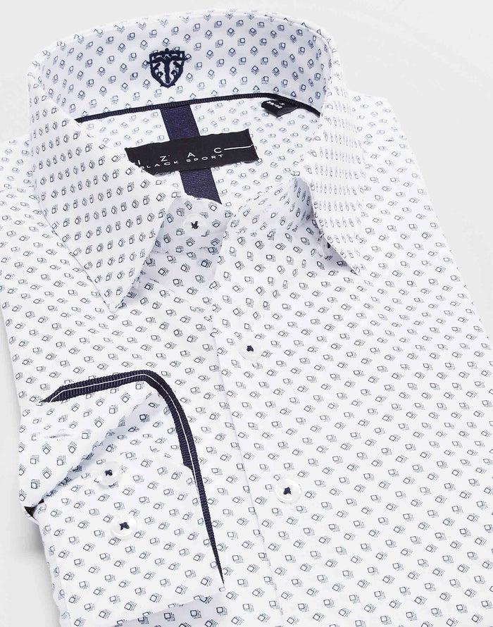 Izac Chemise Imprimée Blanc