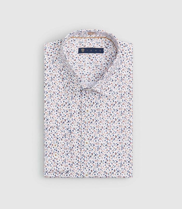 izac Chemise imprimée blanc "Senat"
