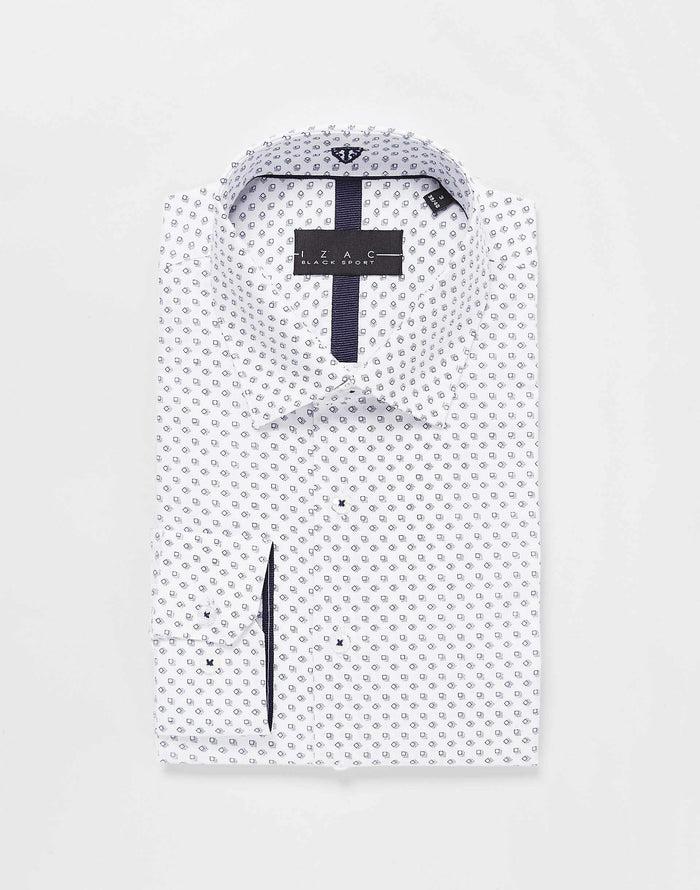 izac Chemise imprimée blanc