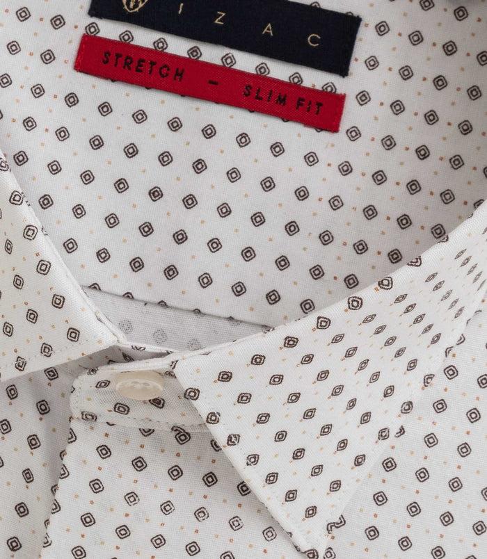 Izac Chemise Imprimée Blanche "Bayard"