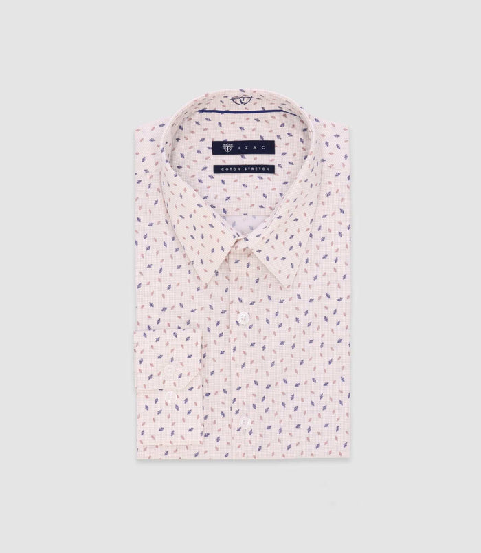 izac Chemise imprimée écru
