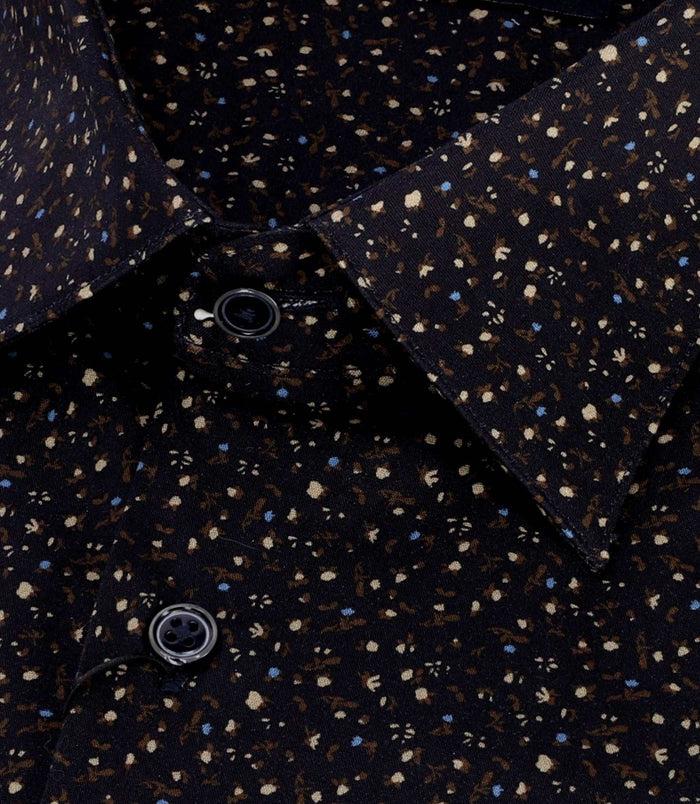 Izac Chemise Imprimée Floral Marron PERLO
