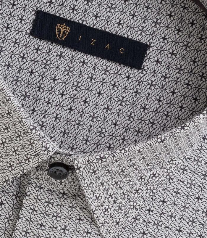 Izac Chemise Imprimée Grise "Brunel"