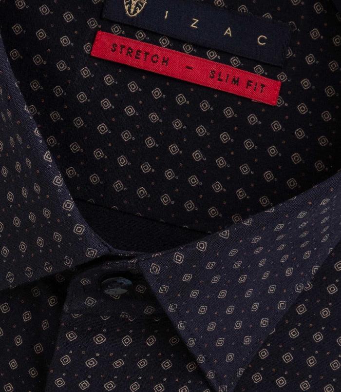 Izac Chemise Imprimée Marine "Bayard"