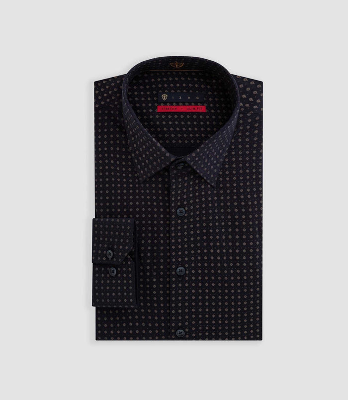 Izac Chemise Imprimée Marine "Bayard"