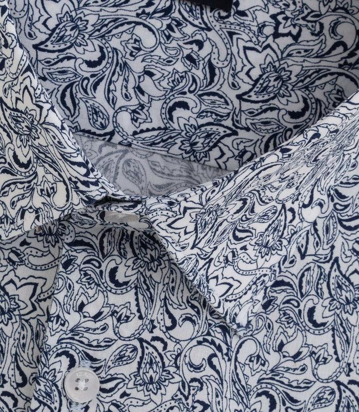 Izac Chemise Imprimée Marine "Bee"
