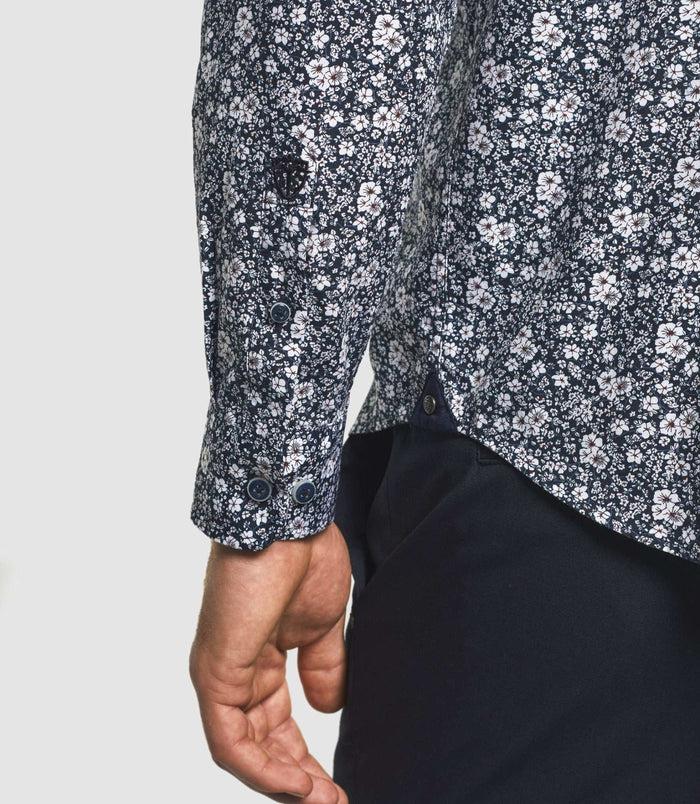 Izac Chemise Imprimée Marine "Kyle"
