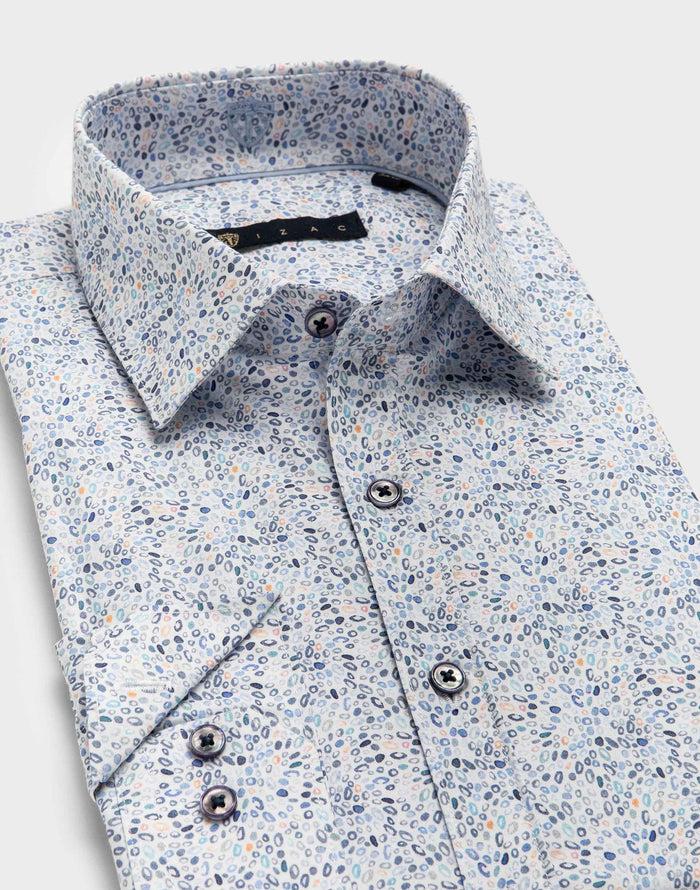 Izac Chemise Imprimée Micro Motif "Lanzio"
