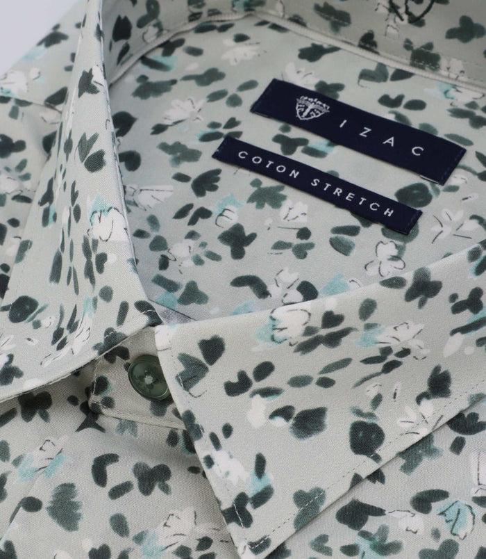 Izac Chemise Imprimée Verte