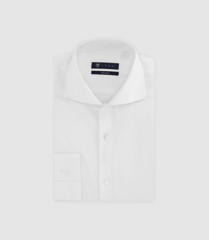 izac Chemise infroissable avec broderie blanche
