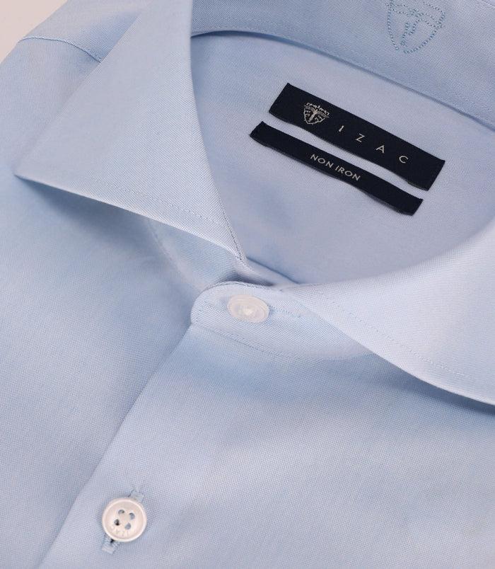 Izac Chemise Infroissable Avec Broderie Ciel