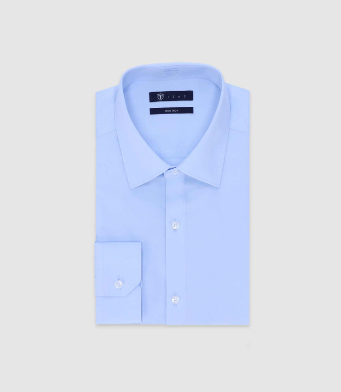 izac Chemise infroissable avec broderie ciel