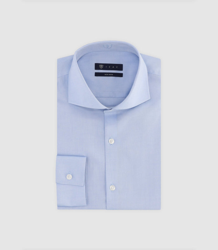 izac Chemise infroissable avec broderie ciel