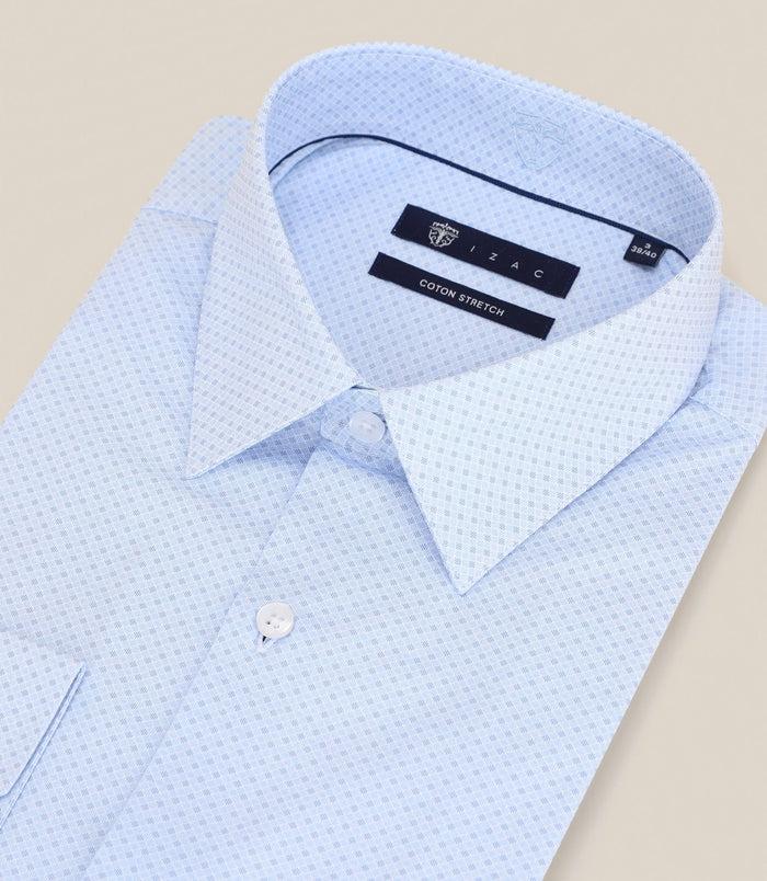 Izac Chemise Infroissable Ciel