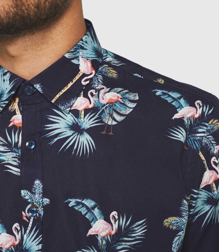 Izac Chemise Manches Courtes Marine "Kili"