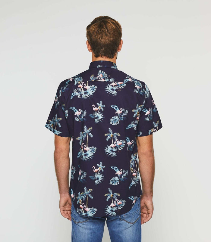 Izac Chemise Manches Courtes Marine "Kili"
