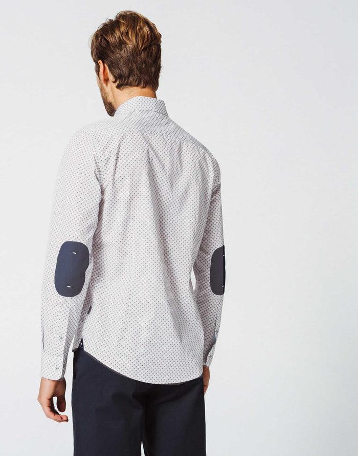 izac Chemise Micro Motif Blanc