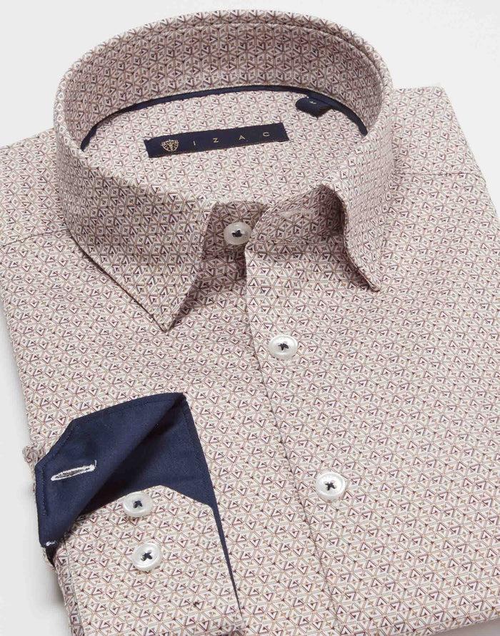 Izac Chemise Motif Camel