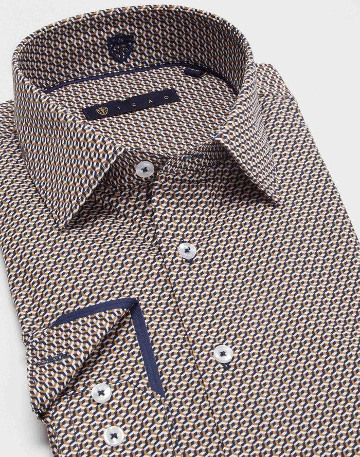 Izac Chemise Motif Géométrique