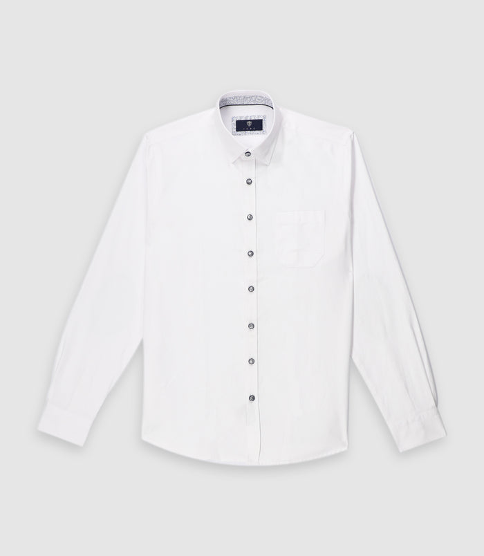 izac Chemise regular à coudière blanche KENTAOUT