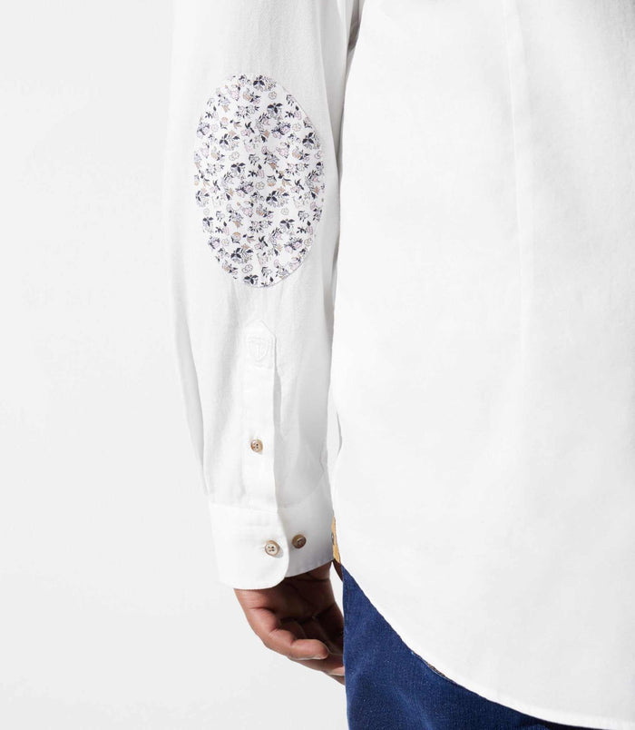 Izac Chemise Regular à Coudières Blanche KENTABT