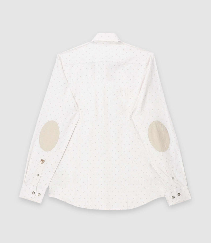 Izac Chemise Regular Camel Et Blanche KELLYOUT
