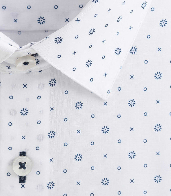 Izac Chemise Repassage Facile Blanche "Dolan"