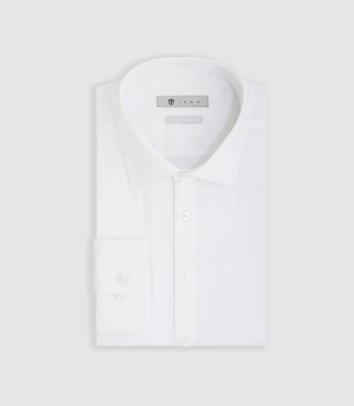 Izac Chemise Repassage Facile Blanche "Merlin"