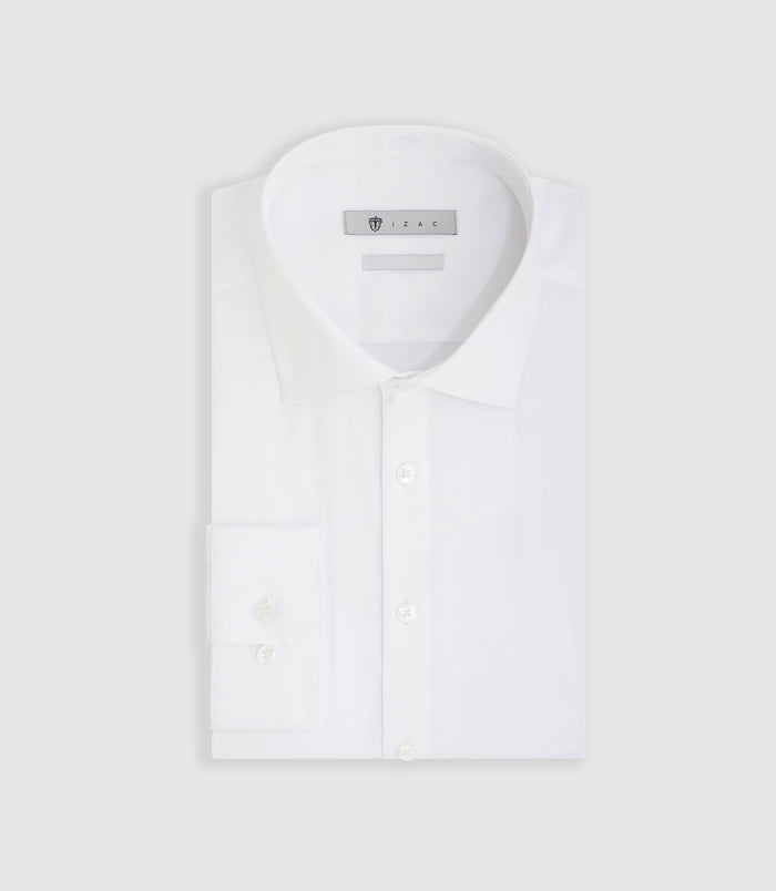 izac Chemise repassage facile blanche "Merlin"