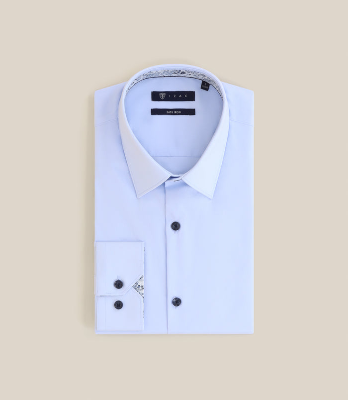 izac Chemise repassage facile ciel