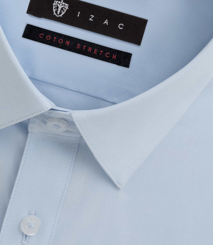 Izac Chemise Slim Bleu Ciel