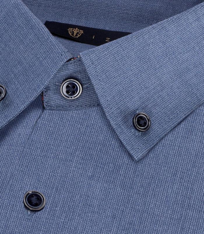 Izac Chemise Slim Bleu PABLO