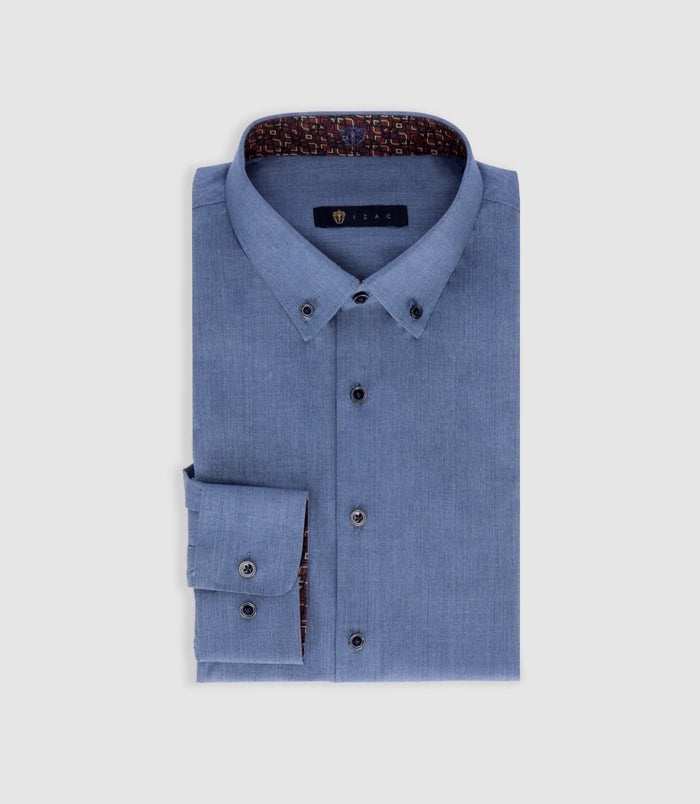 izac Chemise slim bleu PABLO