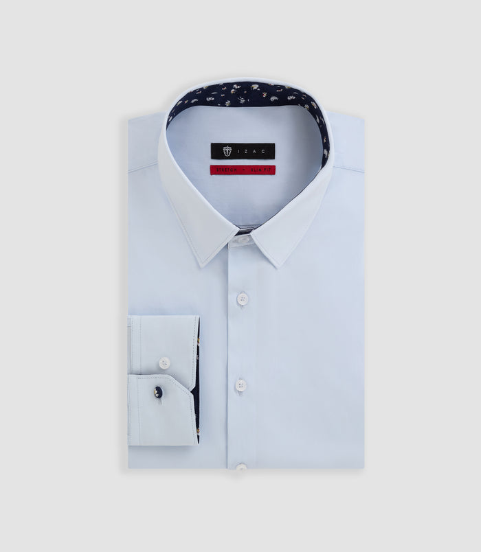 izac Chemise slim ciel "Bouba"