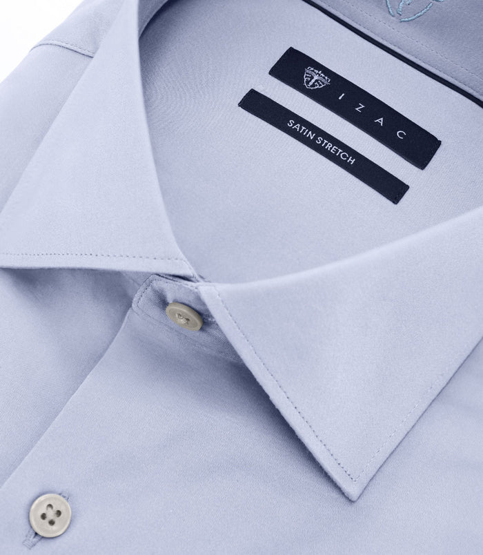 Izac Chemise Slim Ciel