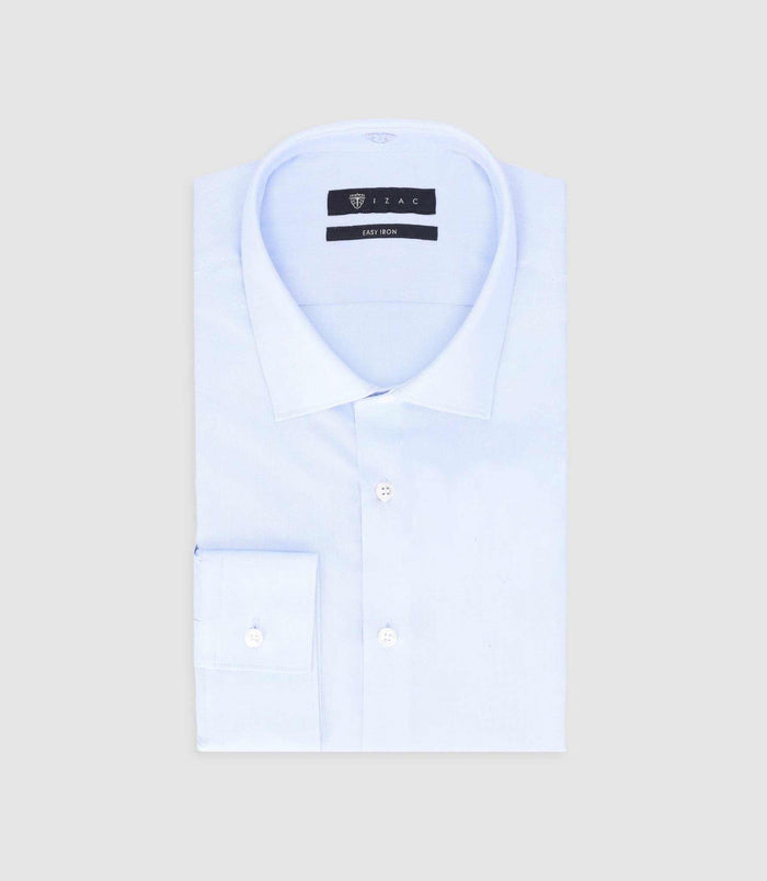 izac Chemise slim Easy Iron bleu MAXIME
