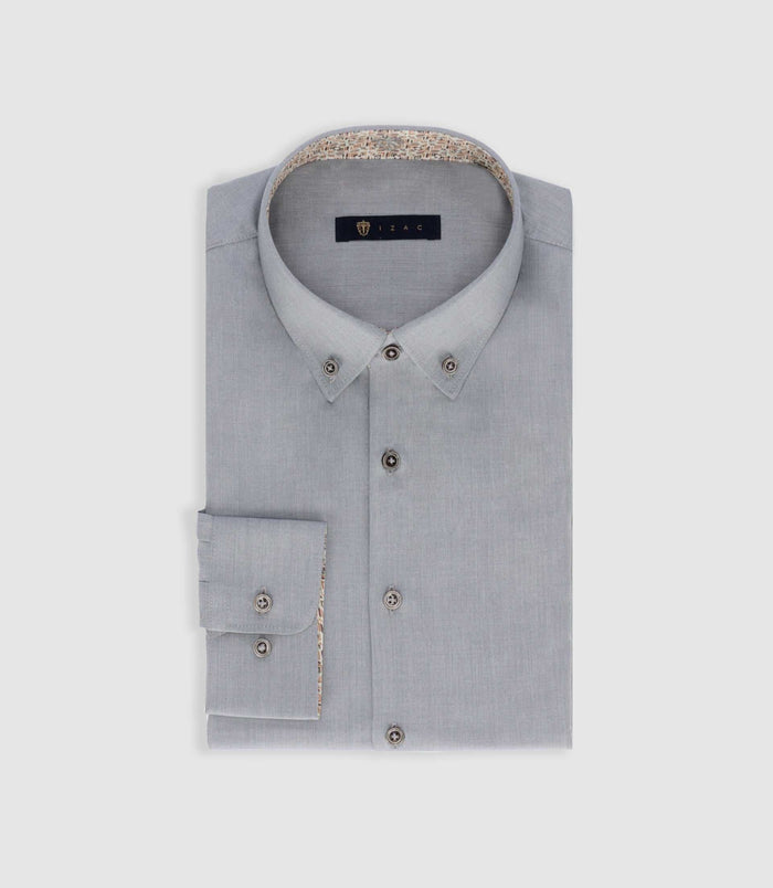 Izac Chemise Slim Grise PABLO