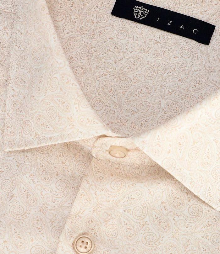 Izac Chemise Slim Imprimée Beige PAQUITO