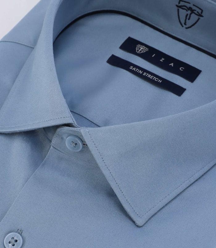 Izac Chemise Slim Indigo