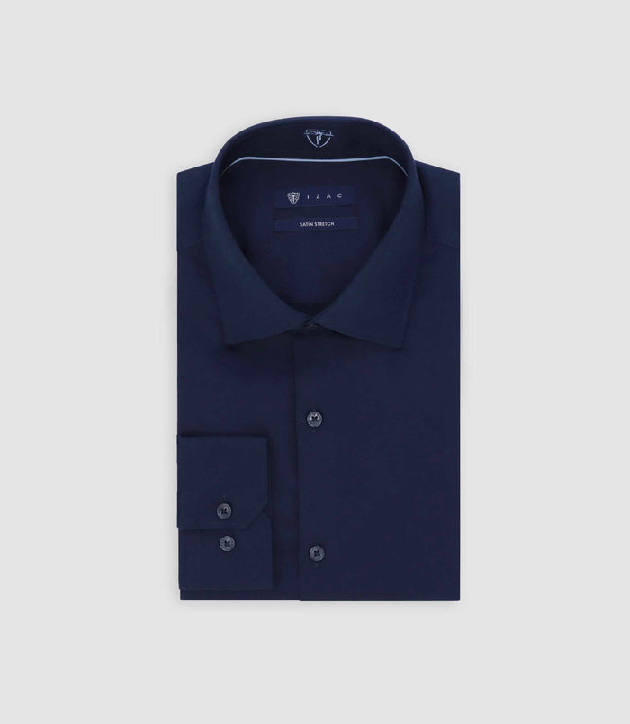 izac Chemise slim marine