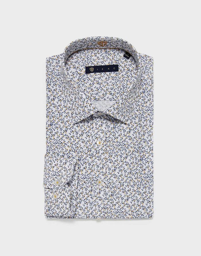 izac Chemise slim motif fleurs