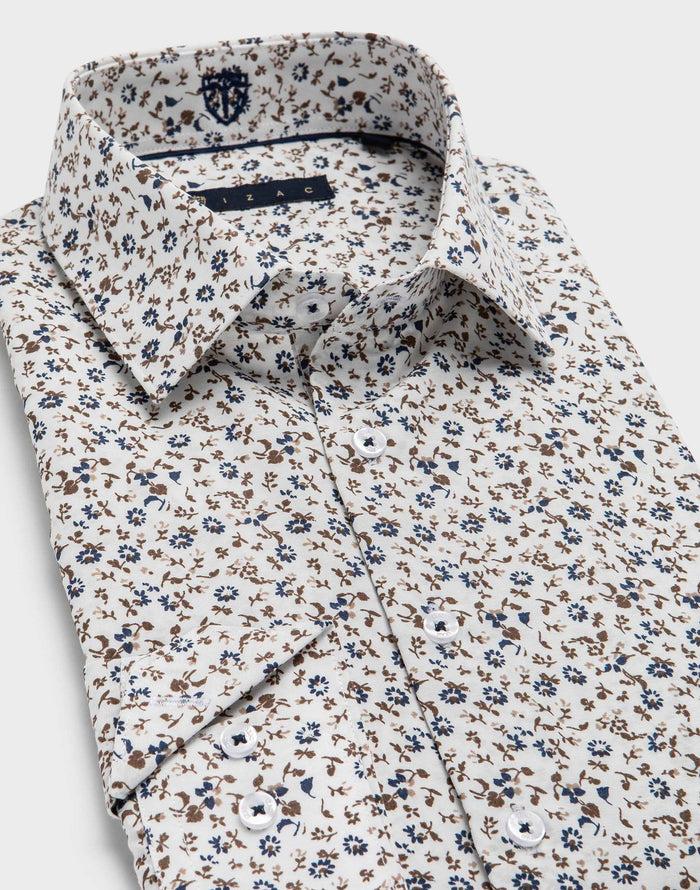 Izac Chemise Slim Motif Floral