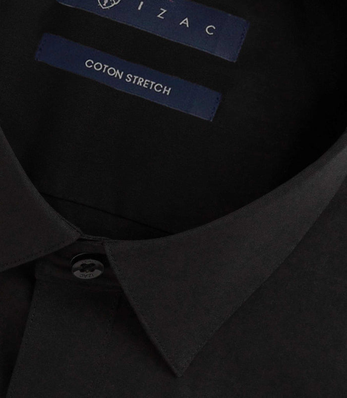 Izac Chemise Slim Noir MALTE